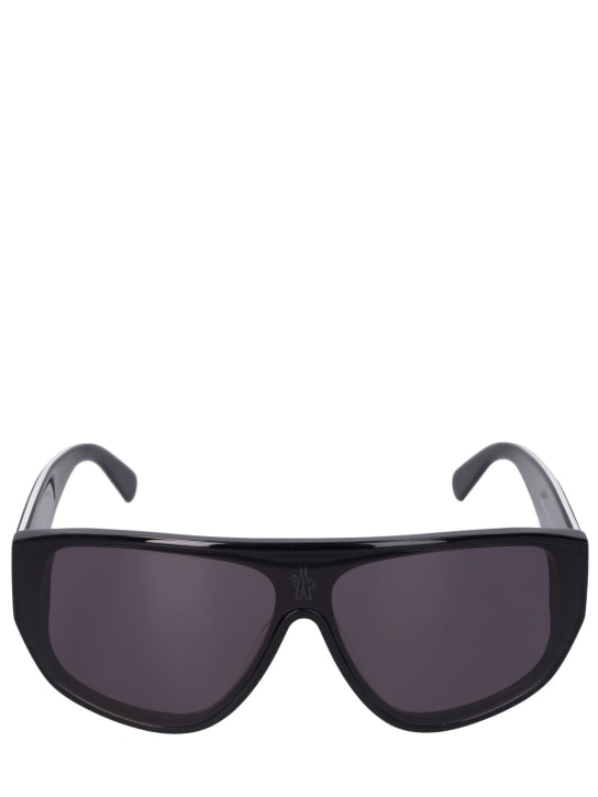 Moncler: Tronn sunglasses - Black/Smoke - men_0 | Luisa Via Roma