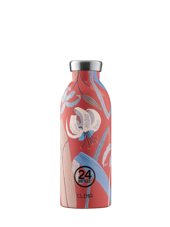 24bottles: 500ml Scarlet Lily Clima bottle - Red/Multi - men_0 | Luisa Via Roma