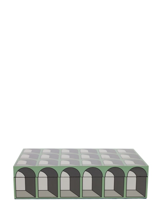 Jonathan Adler: Large Arcade lacquered box - 그린 - ecraft_0 | Luisa Via Roma