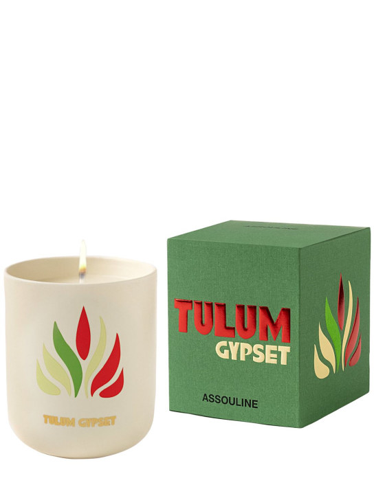 Assouline: Tulum Gypset scented candle - White - ecraft_1 | Luisa Via Roma