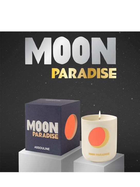 Assouline: Moon Paradise scented candle - White - ecraft_1 | Luisa Via Roma