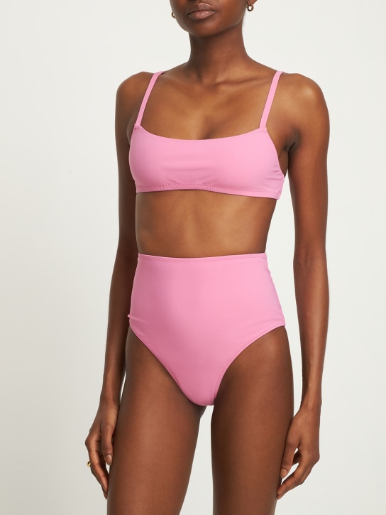Lido: Undici bralette & high rise bikini - Pink - women_1 | Luisa Via Roma