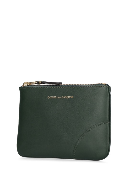 Comme des Garçons Wallet: Classic leather wallet - Bottle Green - men_1 | Luisa Via Roma