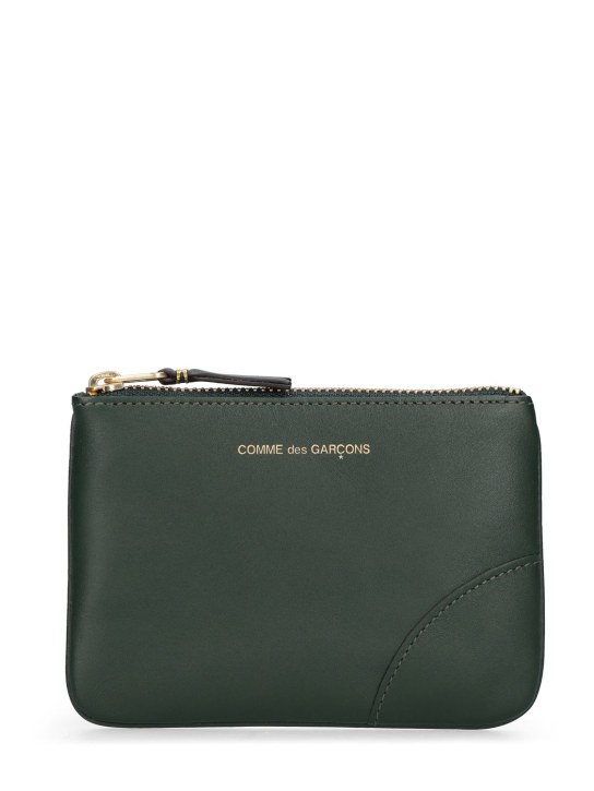 Comme des Garçons Wallet: Classic leather wallet - Bottle Green - men_0 | Luisa Via Roma