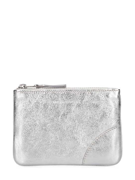 Comme des Garçons Wallet: Brieftasche mit Prägung - Gold Silber - women_0 | Luisa Via Roma