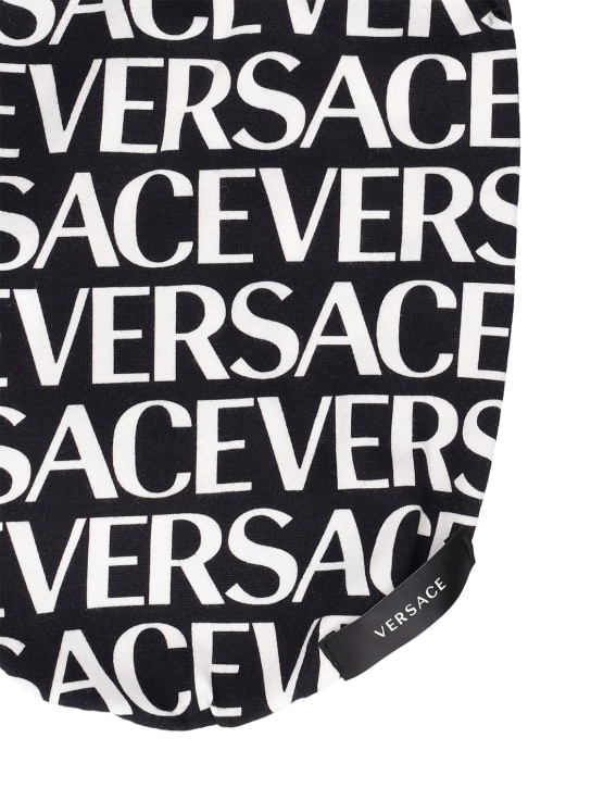 Versace: T-shirt per cani Versace on Repeat - Nero/Bianco - women_1 | Luisa Via Roma