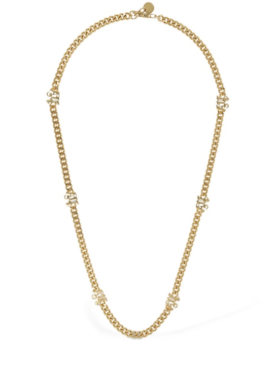 Palm Angels: Small PA thin chain necklace - Gold - men_0 | Luisa Via Roma