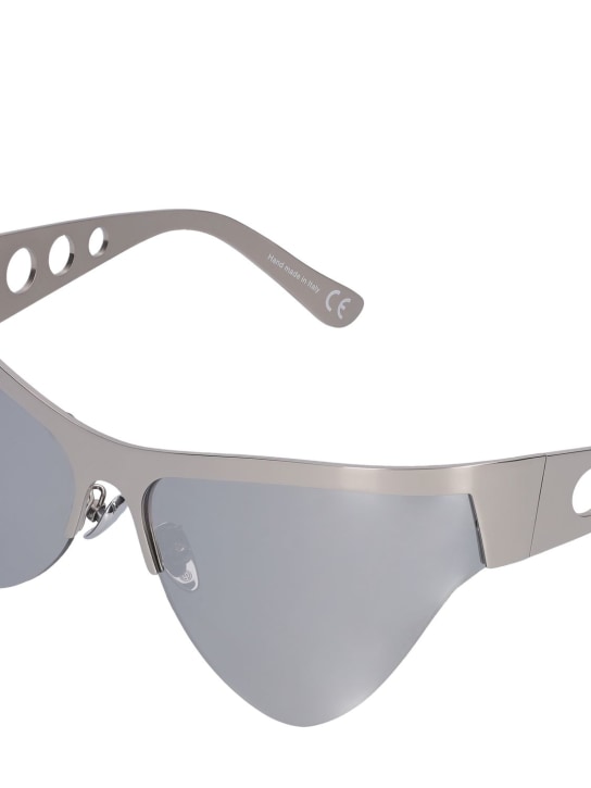 Marni: Mauna Lola Silver metal sunglasses - Silber - women_1 | Luisa Via Roma