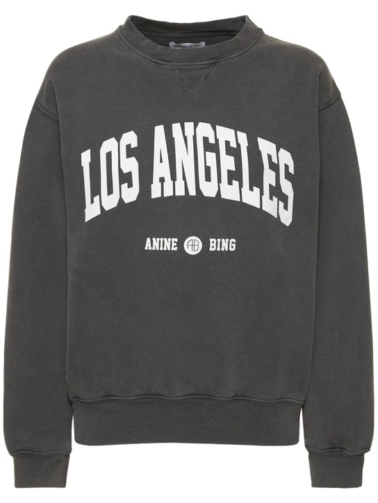 ANINE BING: Sweatshirt „Ramona Los Angeles University“ - Schwarz - women_0 | Luisa Via Roma