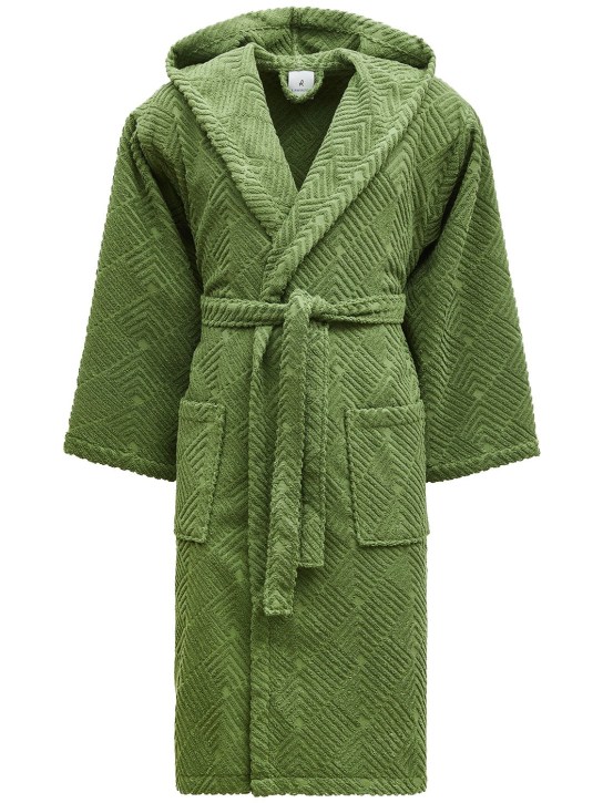 Lanerossi: Phoenix bath robe - Waldgrün - women_0 | Luisa Via Roma