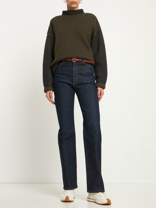 Nagnata: Hinterland sweater - Green/Brown - women_1 | Luisa Via Roma