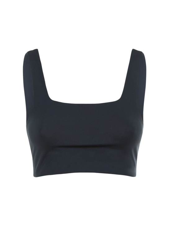 Girlfriend Collective: Top sportivo Tommy in techno stretch - Navy - women_0 | Luisa Via Roma