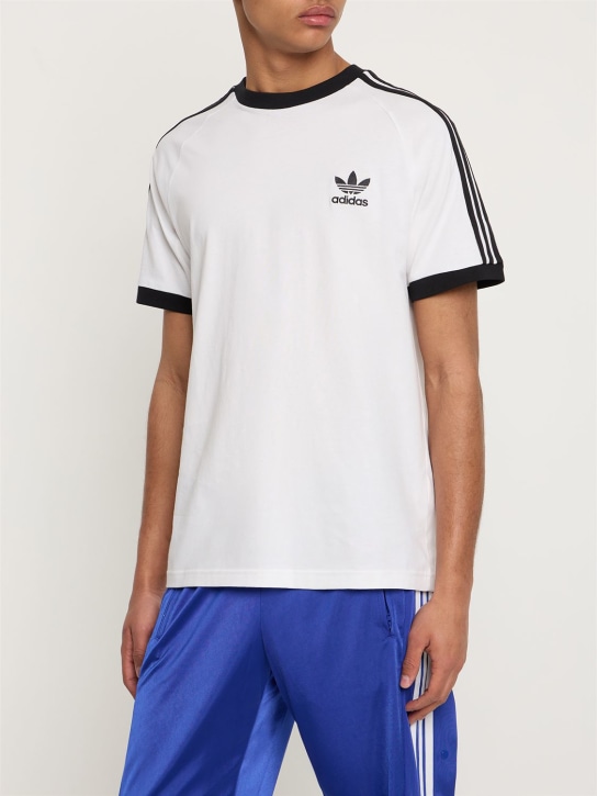 adidas Originals: T-shirt 3-Stripes in cotone - men_1 | Luisa Via Roma