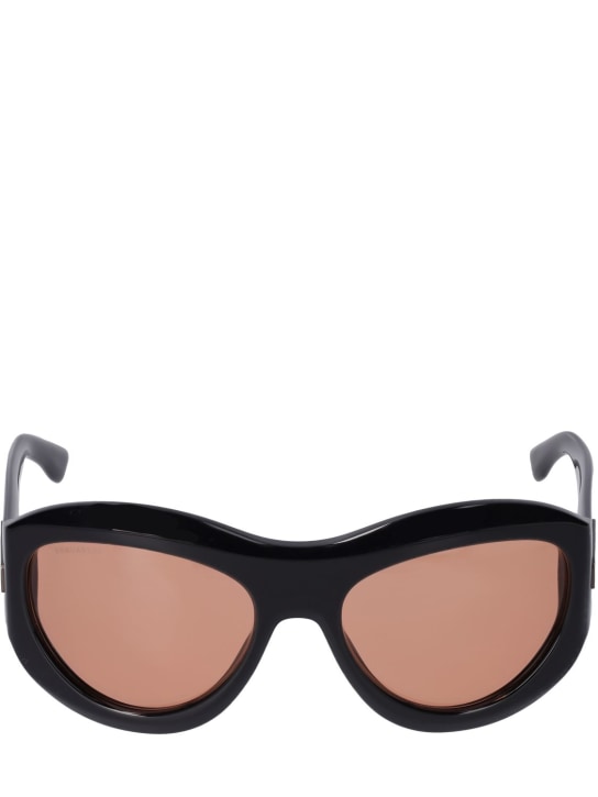 Dsquared2: D2 oval acetate sunglasses - Black/Orange - women_0 | Luisa Via Roma