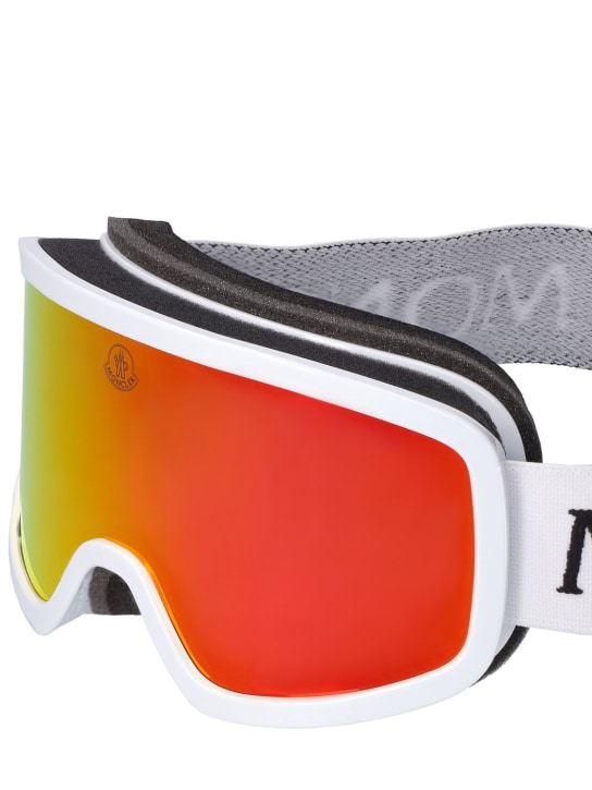 Moncler: Skischutzbrille „Terrabeam“ - White/Mirror - men_1 | Luisa Via Roma