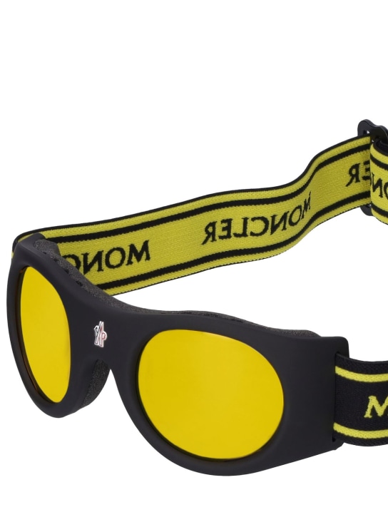 Moncler: Skischutzbrille „ML0051“ - Schwarz/ Braun - women_1 | Luisa Via Roma