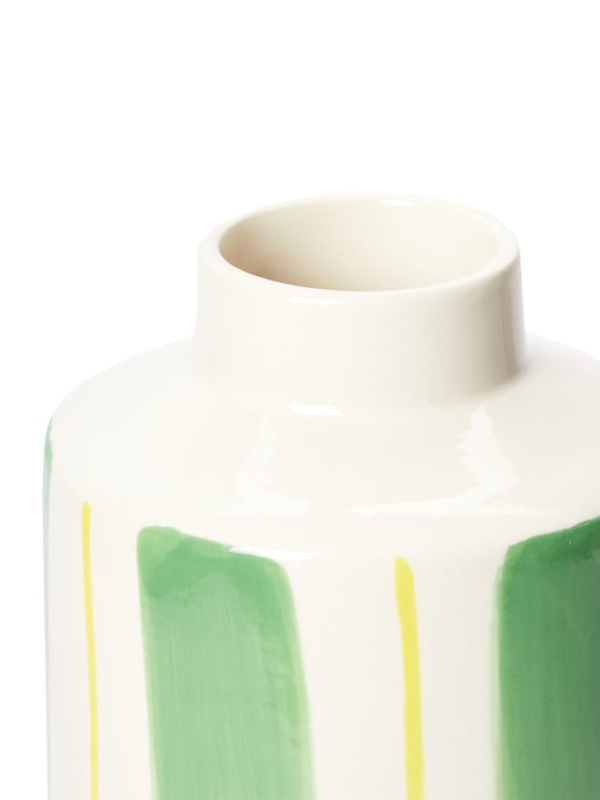 The Conran Shop: Small green stripes vase - Green - ecraft_1 | Luisa Via Roma