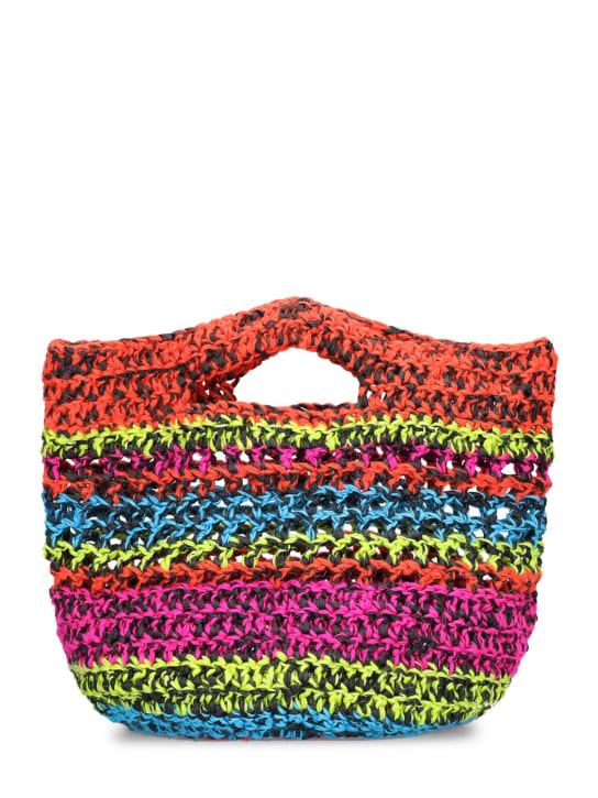 Agr: Crochet cotton blend tote bag - Multicolor - men_0 | Luisa Via Roma
