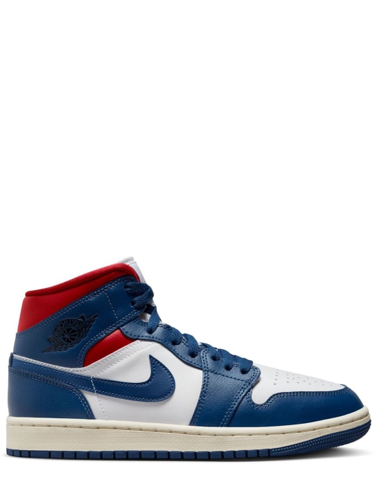 Nike: Sneakers Air Jordan 1 Mid - French Blue/Red - women_0 | Luisa Via Roma