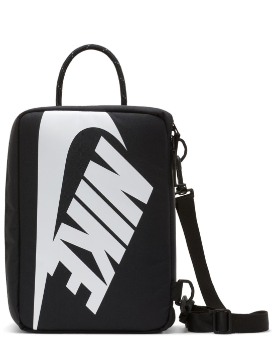 Nike: Small Shoe Box bag - Black/Black/Whi - men_0 | Luisa Via Roma