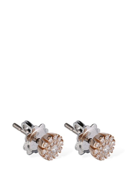 Damiani: Boucles d'oreilles diamants et or 18 K Margherita - Rose/Diamond - women_1 | Luisa Via Roma