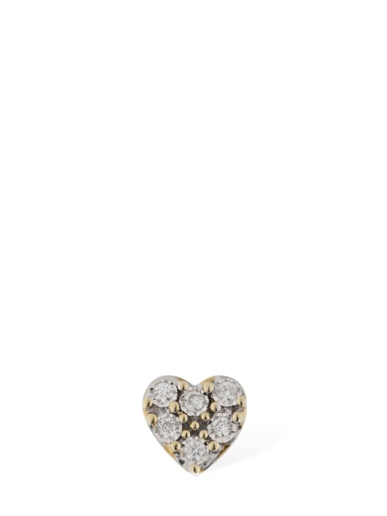 Bliss: Mono boucle d'oreille diamants et or 18 K Rugiada - Gold/Diamond - women_0 | Luisa Via Roma