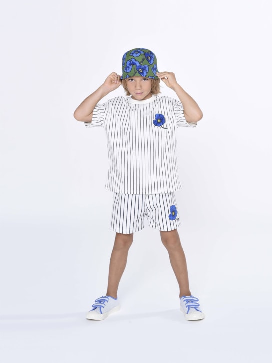 Kenzo Kids: Reversible flower print nylon bucket hat - kids-boys_1 | Luisa Via Roma