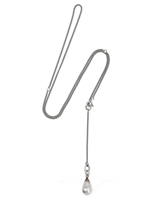 Ann Demeulemeester: Tinne pearl shape necklace - men_1 | Luisa Via Roma