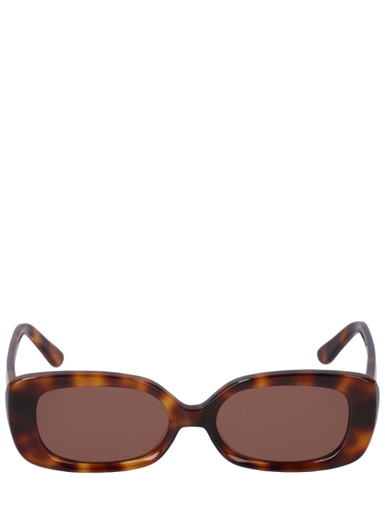 Velvet Canyon: Zou Bisou squared acetate sunglasses - Havana/Brown - women_0 | Luisa Via Roma