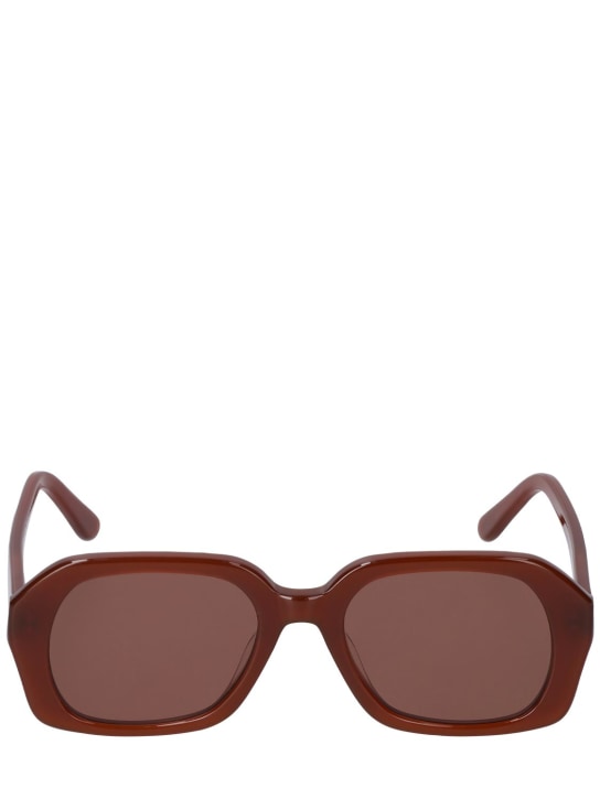 Velvet Canyon: Le Classique oversize acetate sunglasses - Chocolate/Brown - men_0 | Luisa Via Roma