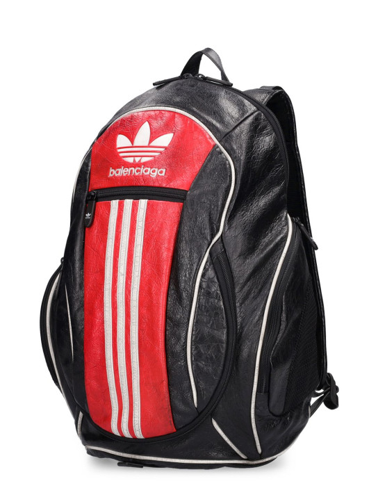 Balenciaga: Adidas S backpack - Black/Tomato - men_1 | Luisa Via Roma