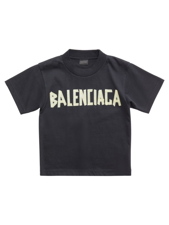 Balenciaga: T-shirt en coton - kids-boys_0 | Luisa Via Roma