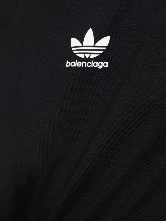 Balenciaga: Camiseta oversize - Negro/Blanco - women_1 | Luisa Via Roma