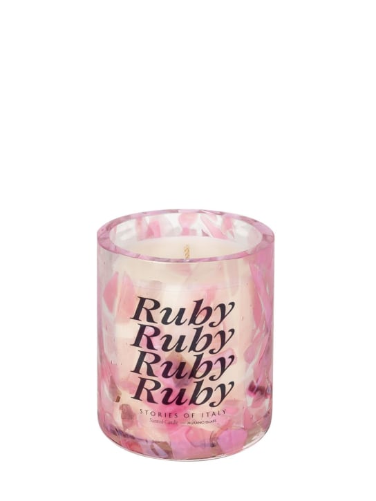 Stories Of Italy: Watercolor Ruby scented candle - Pink - ecraft_0 | Luisa Via Roma