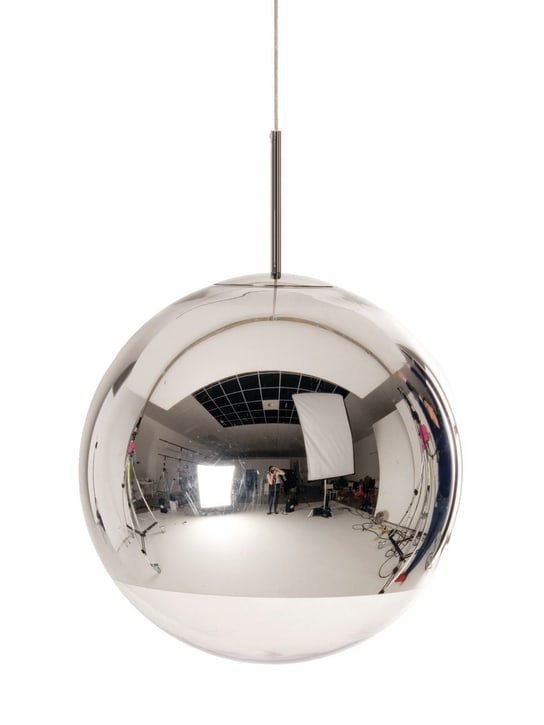 Tom Dixon: Suspension Mirror Ball LED 40 - Chrome - ecraft_0 | Luisa Via Roma