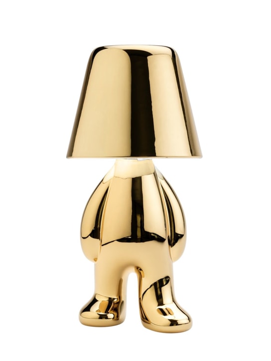 Qeeboo: Golden Brothers Tom table lamp - Gold - ecraft_0 | Luisa Via Roma