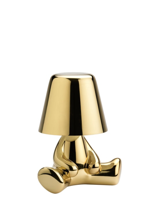 Qeeboo: Golden Brothers Joe table lamp - Gold - ecraft_1 | Luisa Via Roma