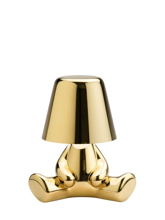 Qeeboo: Golden Brothers Joe table lamp - Gold - ecraft_0 | Luisa Via Roma