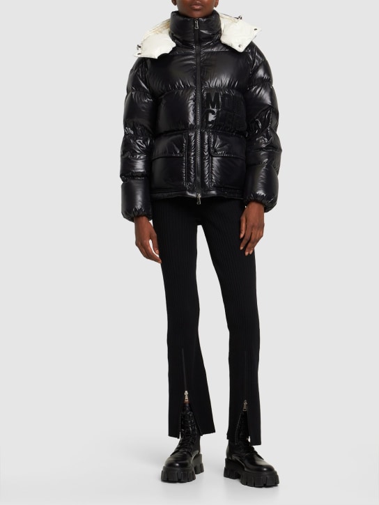 Moncler: Abbaye nylon down jacket - Black - women_1 | Luisa Via Roma