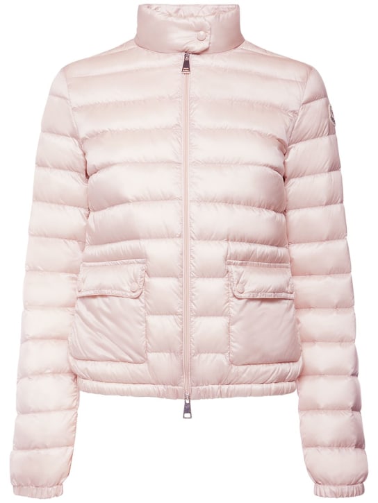 Moncler: Lans nylon down jacket - Pastel Pink - women_0 | Luisa Via Roma