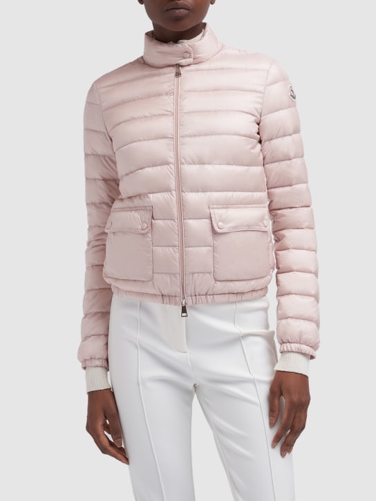 Moncler: Lans nylon down jacket - Pastel Pink - women_1 | Luisa Via Roma