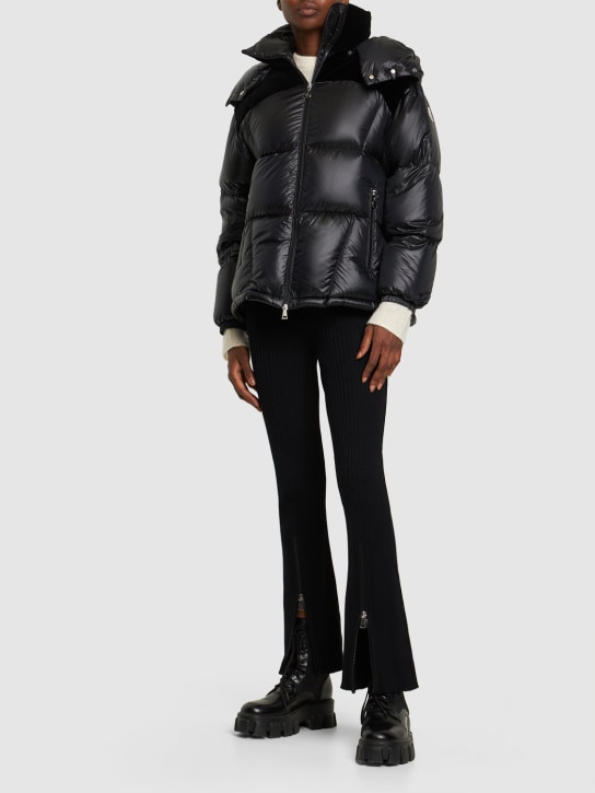 Moncler: Meandre nylon down jacket - Black - women_1 | Luisa Via Roma