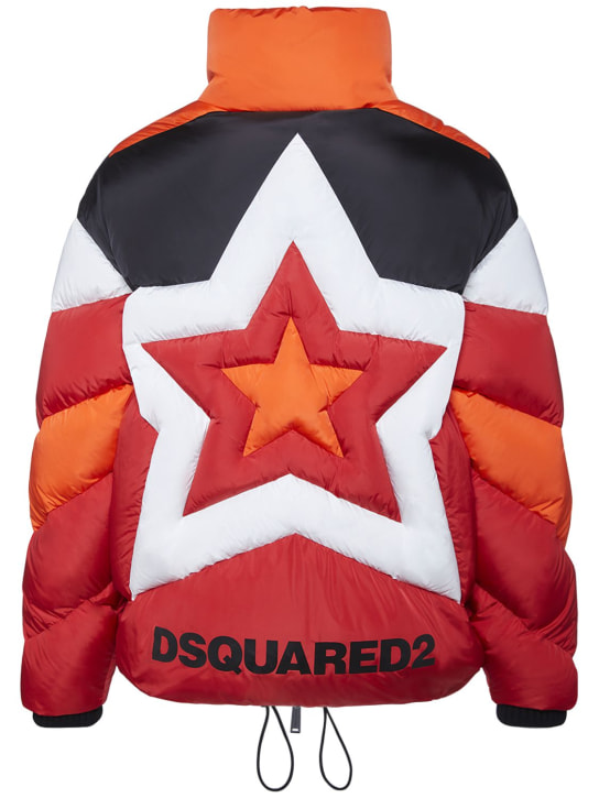 Dsquared2: 로고 스타 다운 재킷 - Red Pepper - men_0 | Luisa Via Roma