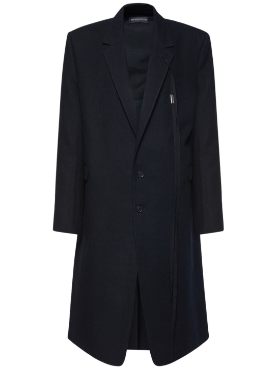 Ann Demeulemeester: Wauter tailored wool coat - Black - men_0 | Luisa Via Roma