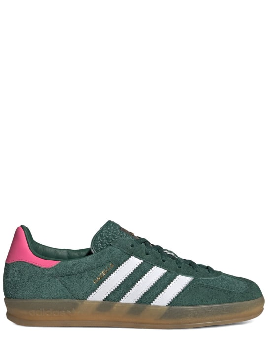 adidas Originals: Gazelle Indoor sneakers - Green/White - women_0 | Luisa Via Roma