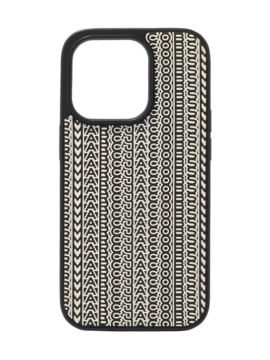Marc Jacobs: iPhone 14 Pro 3D case - Black/White - women_0 | Luisa Via Roma