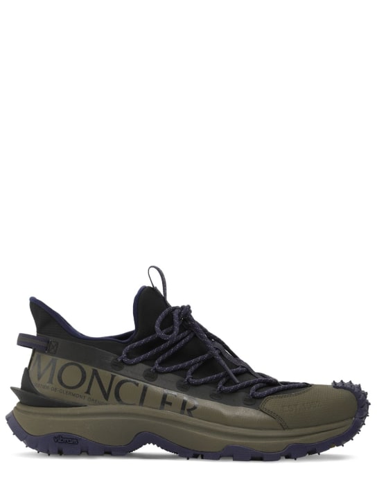 Moncler: Trailgrip Lite2 nylon sneakers - Black/Green - men_0 | Luisa Via Roma