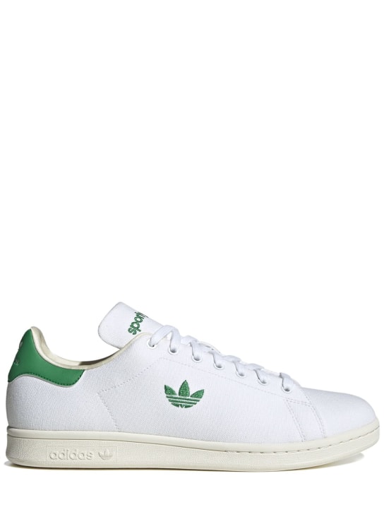adidas Originals: Sneakers Sporty and Rich Stan Smith - Blanco/Verde - women_0 | Luisa Via Roma