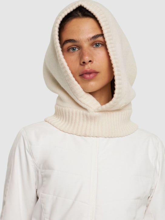 Bogner: Berny wool & cashmere balaclava - Off White - women_1 | Luisa Via Roma