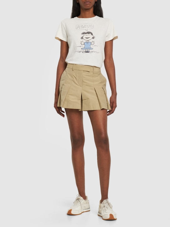 RE/DONE: T-Shirt aus Baumwolle mit Druck - Weiß/Multi - women_1 | Luisa Via Roma